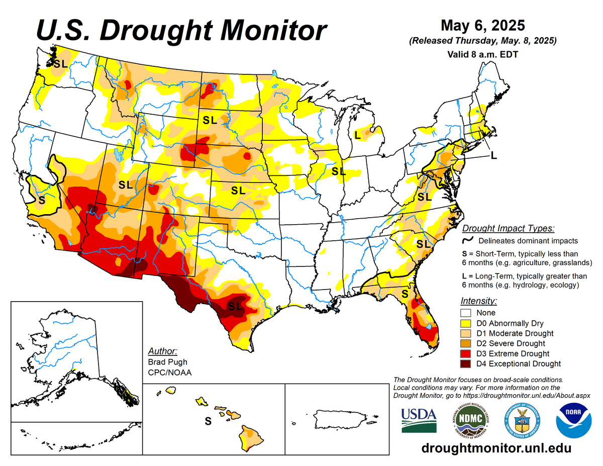 May 6 us drought monitor