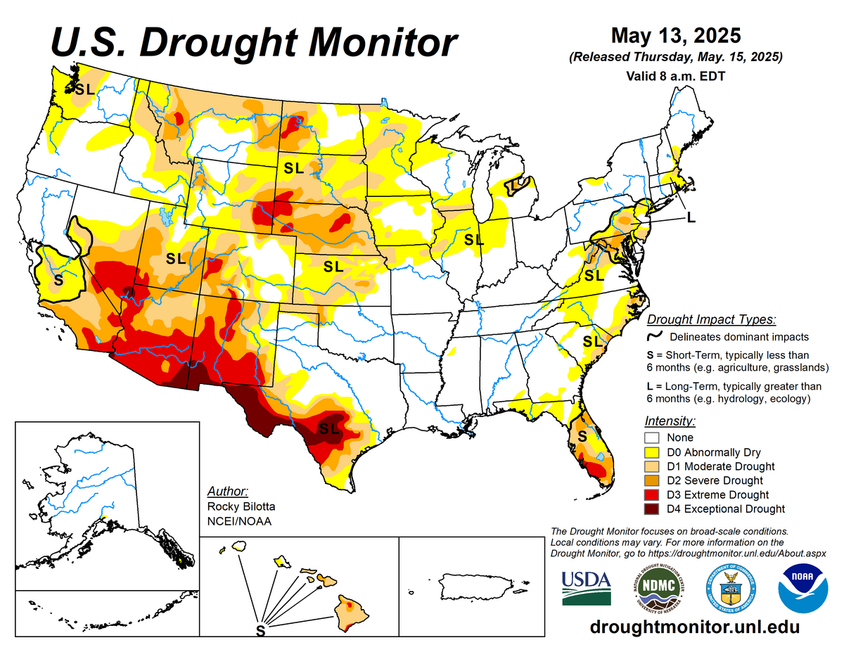 us drought may 13 25