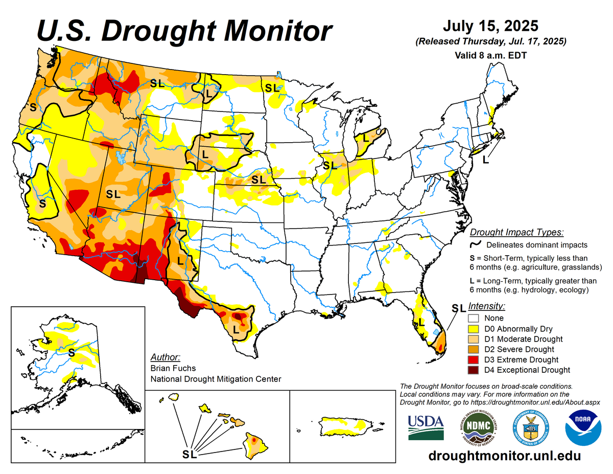 us drought monitor