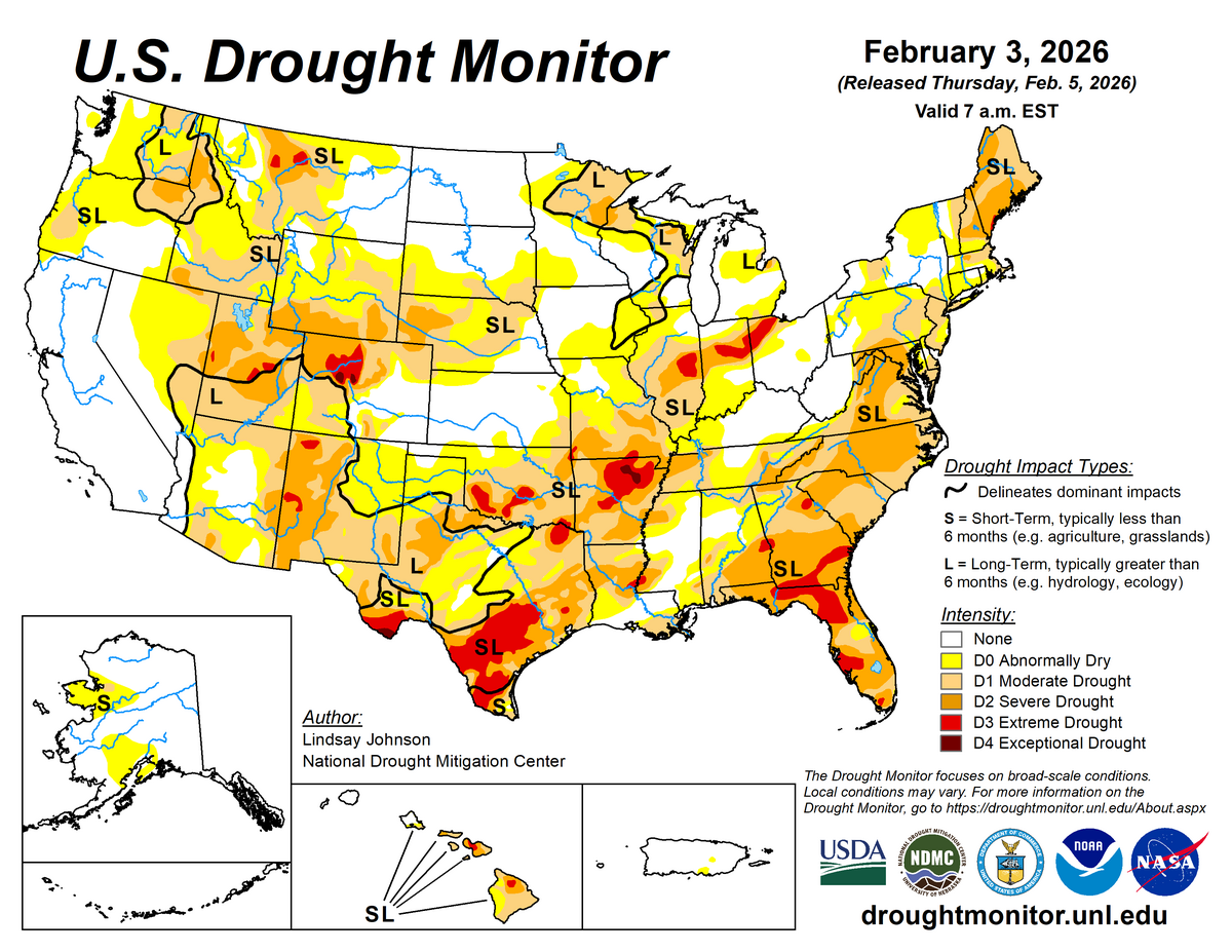 us drought monitor
