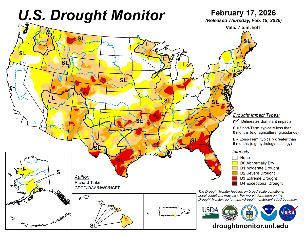 us drought monitor