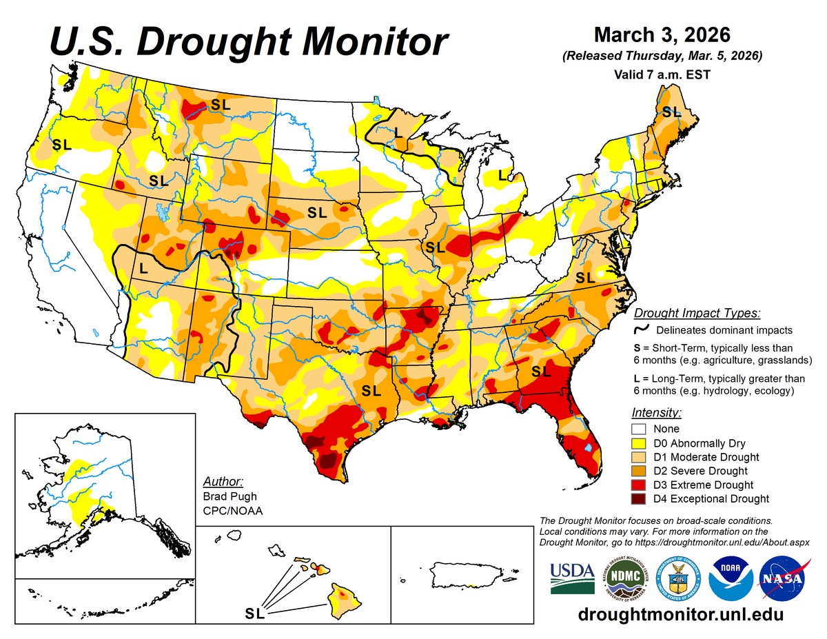 us drought monitor