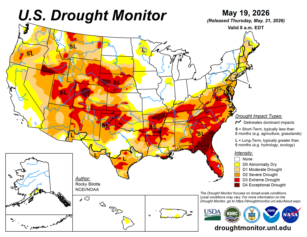 us drought monitor