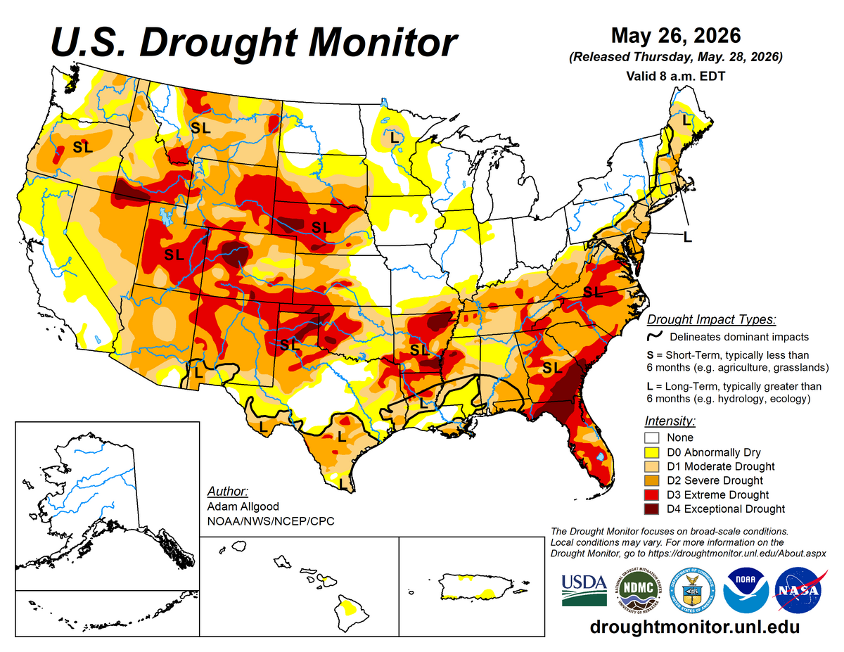 us drought monitor